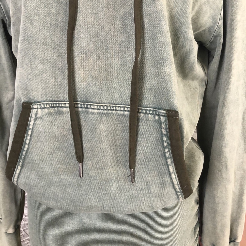 SER.O.YA Women's Green Hoodie Dress Size L - Picture 4 of 8